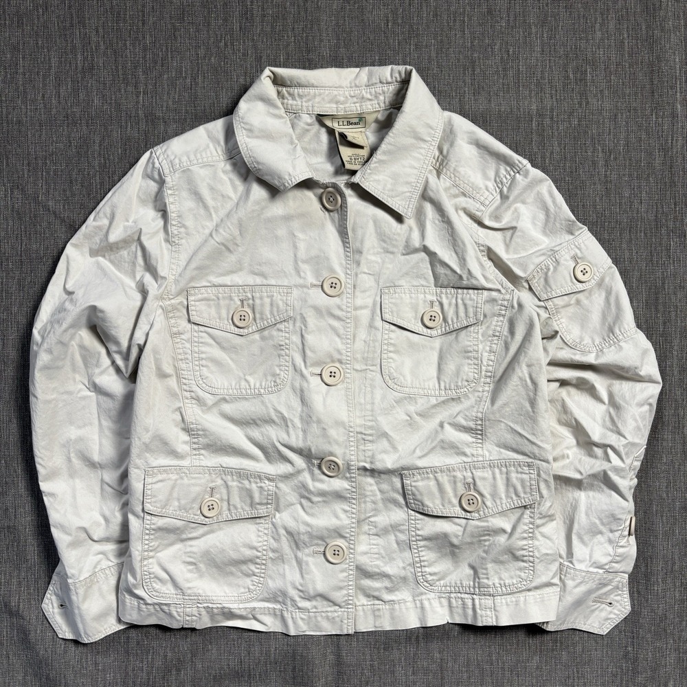 Cream L.L.Bean cottage lightweight jacket - L
